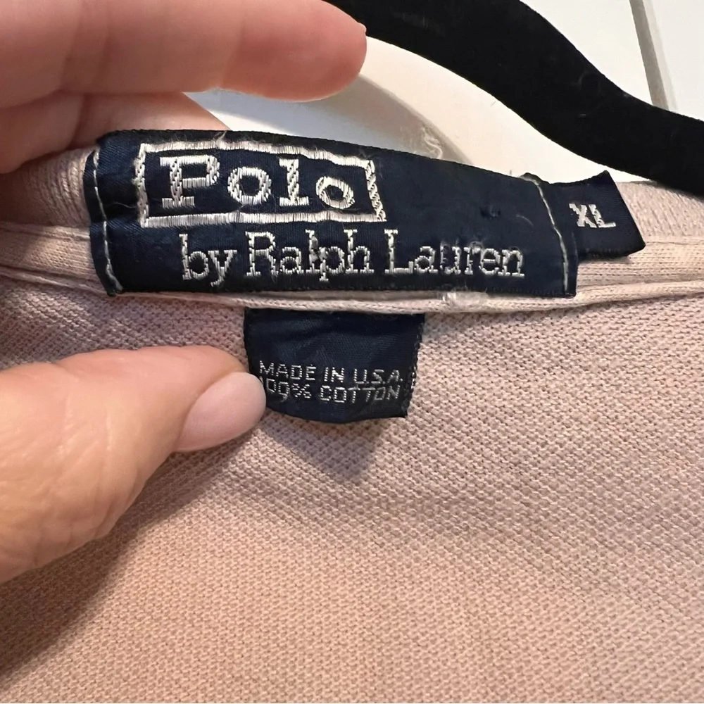 Ralph Lauren Vintage Men's Polo Shirt - FLAWS (see description)
